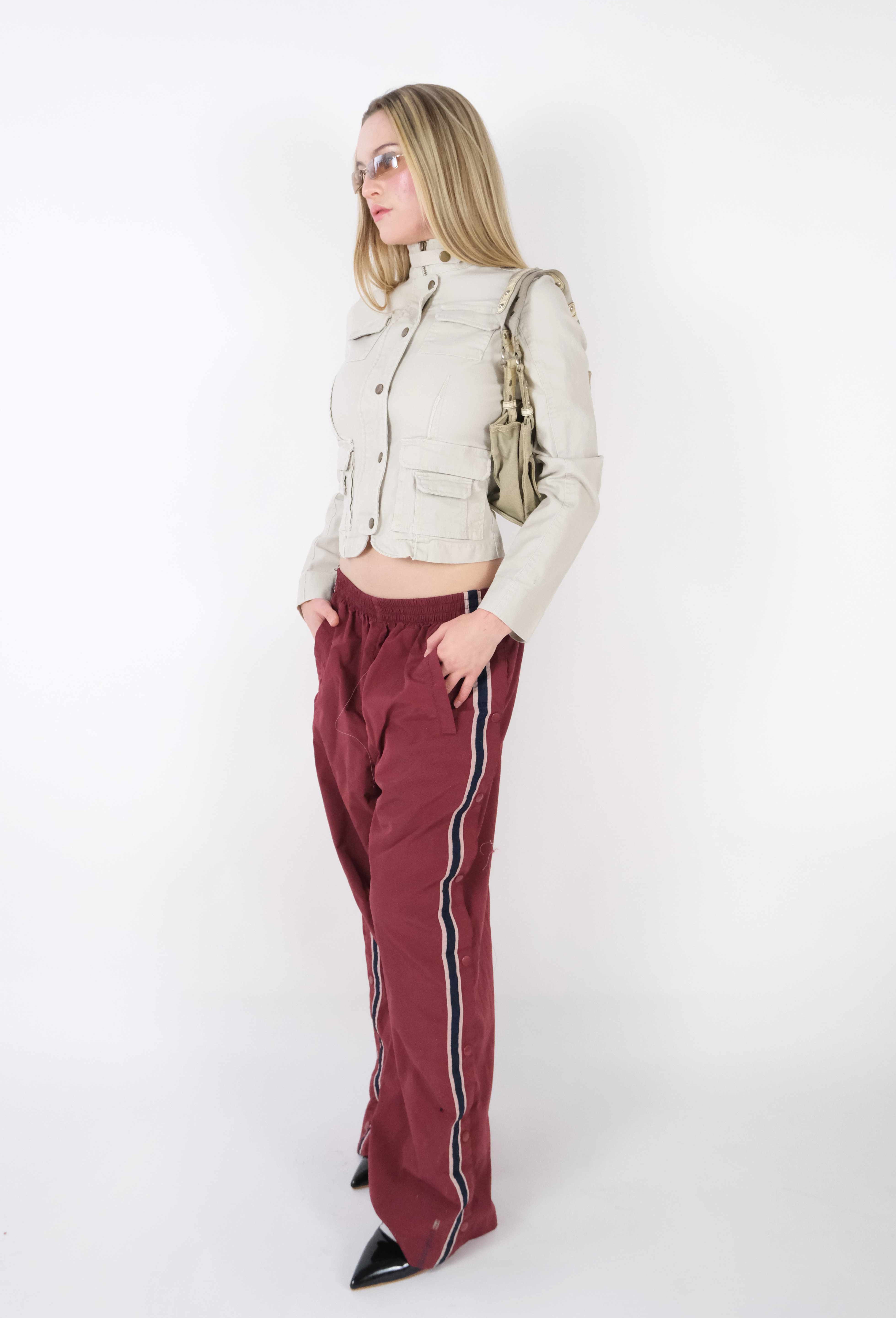 Vintage Wine Track Pants (M)