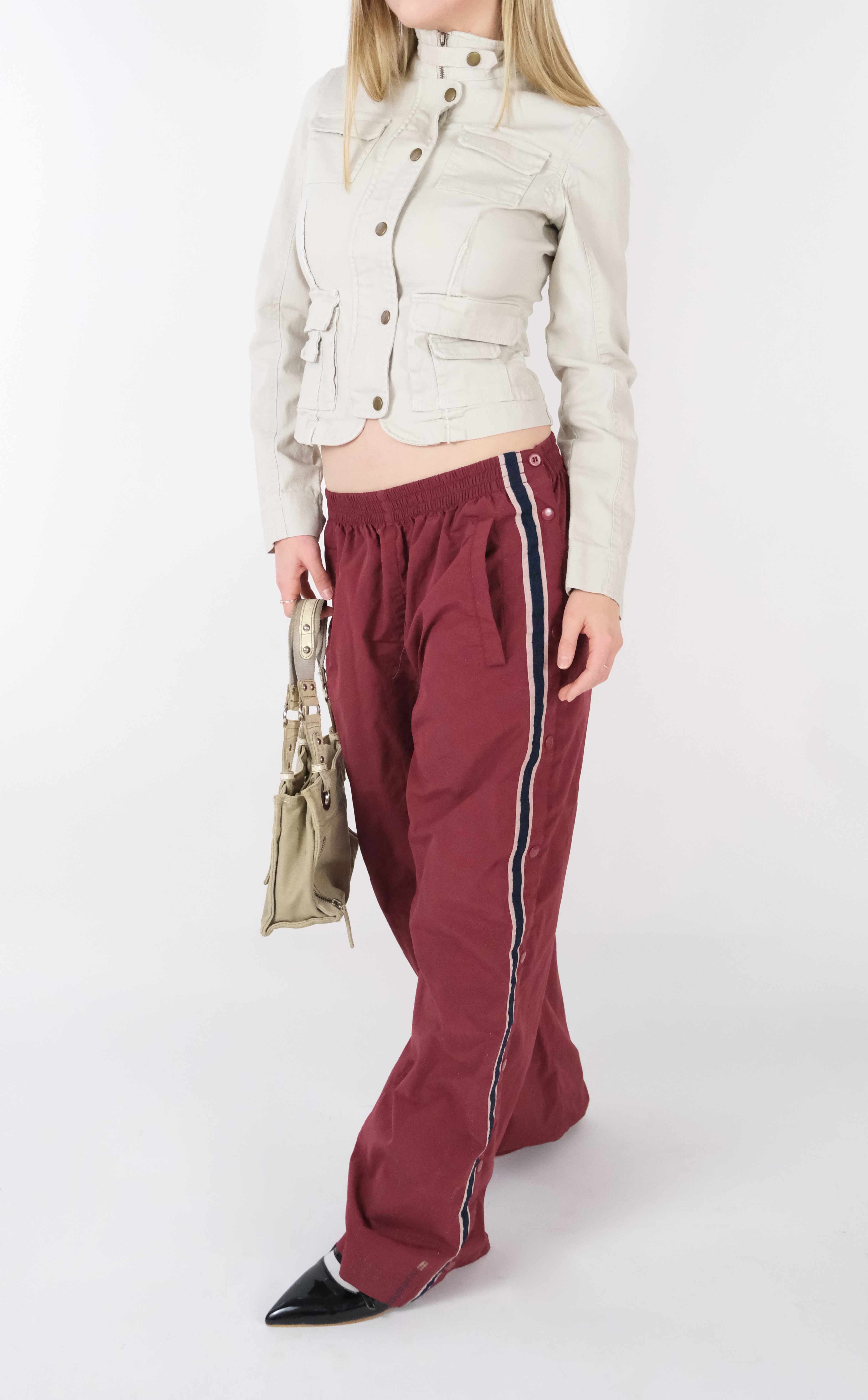 Vintage Wine Track Pants (M)