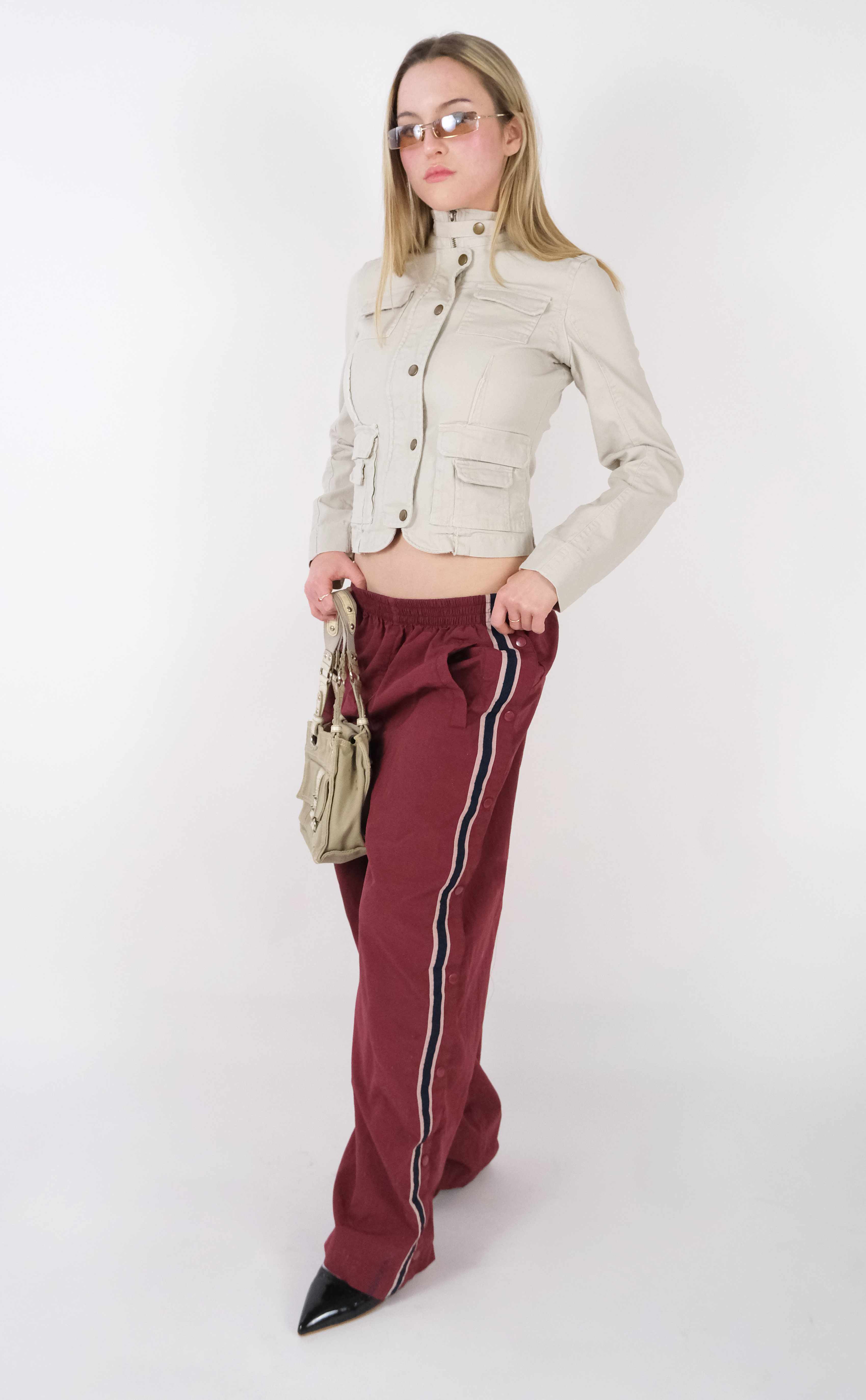 Vintage Wine Track Pants (M)