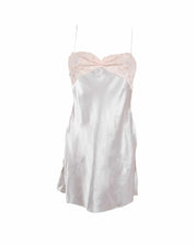 Champagne & Cream Satin Slip Mini Dress (M)