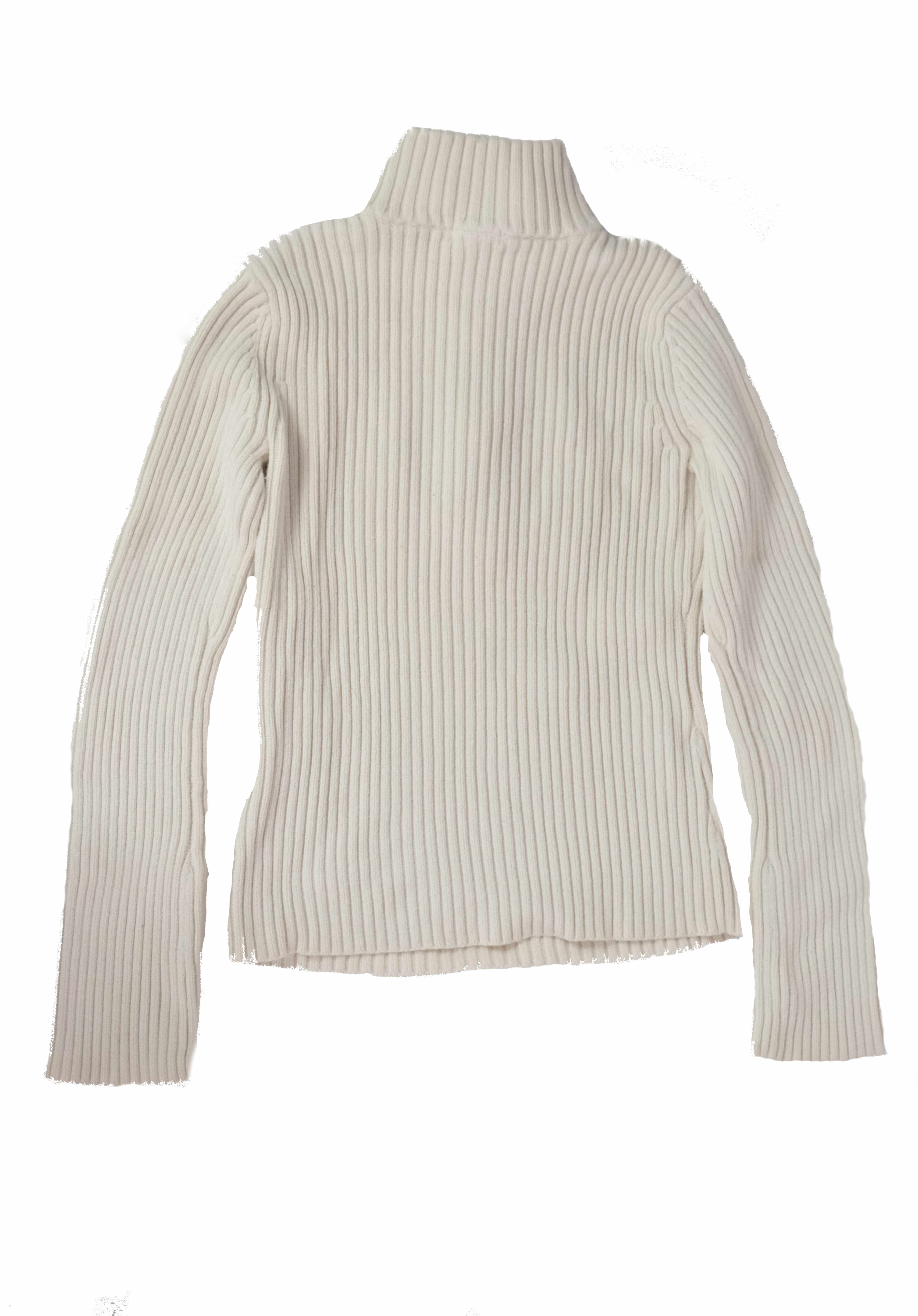 DKNY Cream Zip-up Pullover (XS)