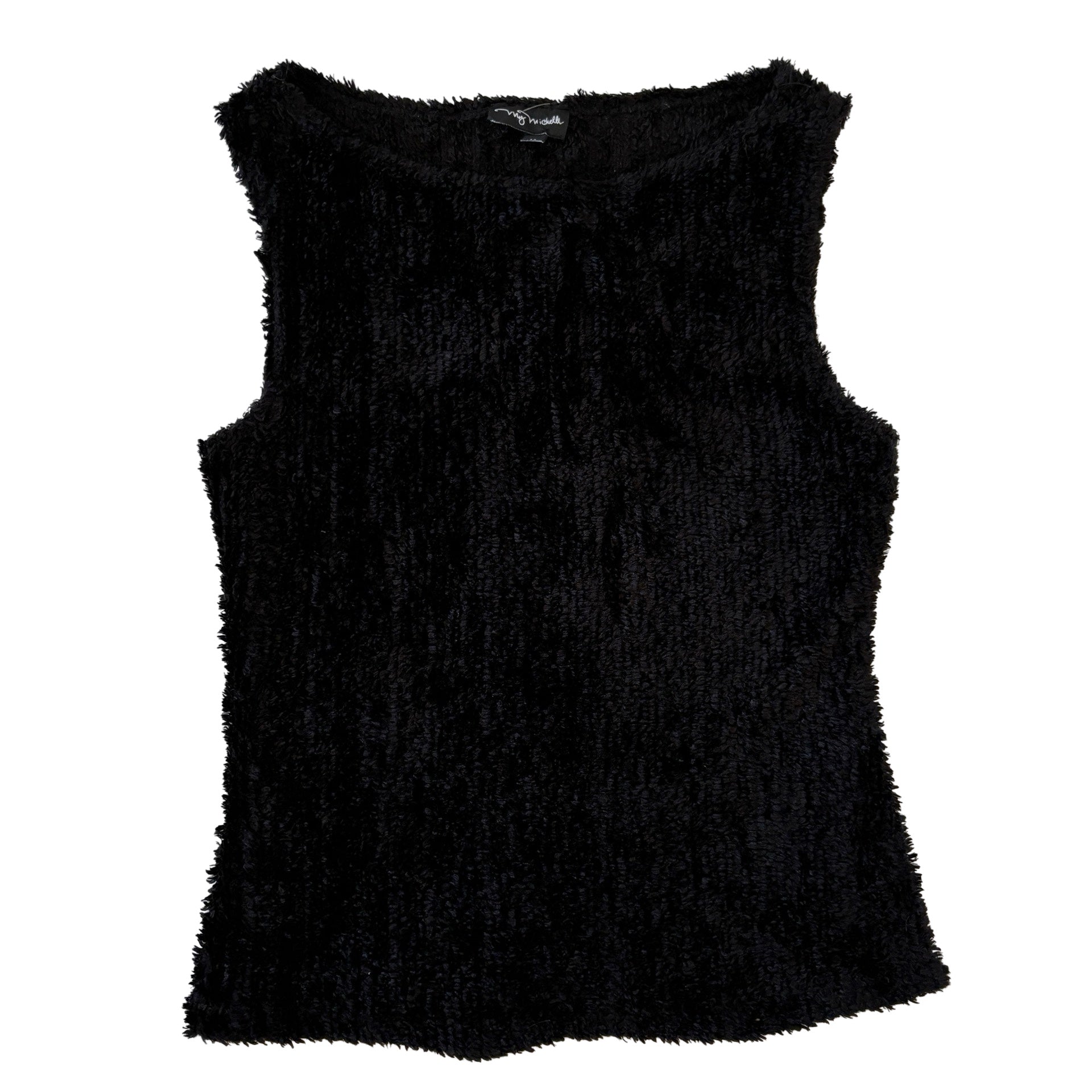 90s Noir Fuzzy Tank (S/M)