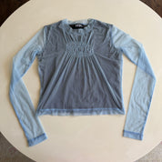 Diesel Light Blue Mesh Longsleeve Top (M)
