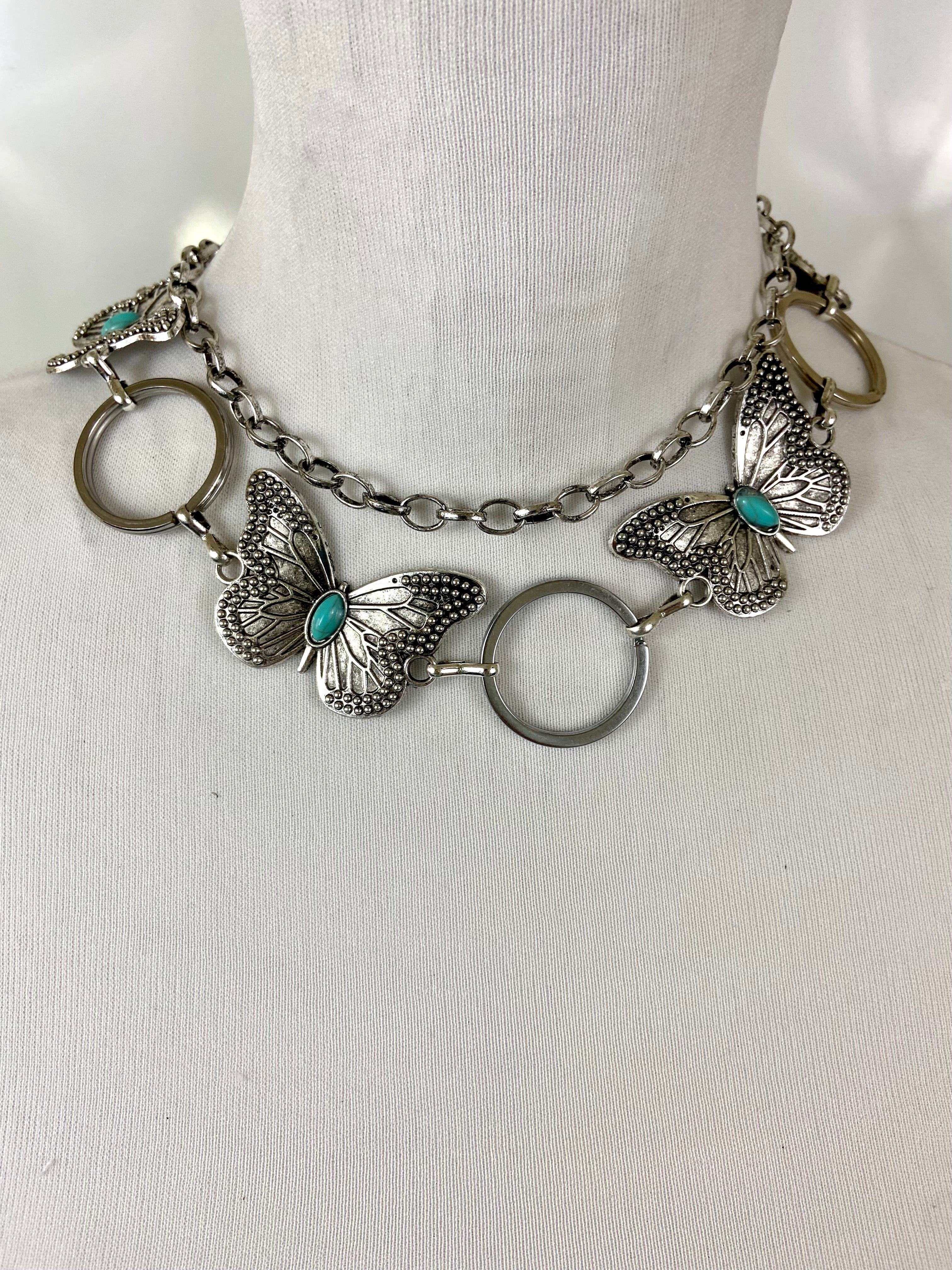 Turquoise butterfly 🦋 belt