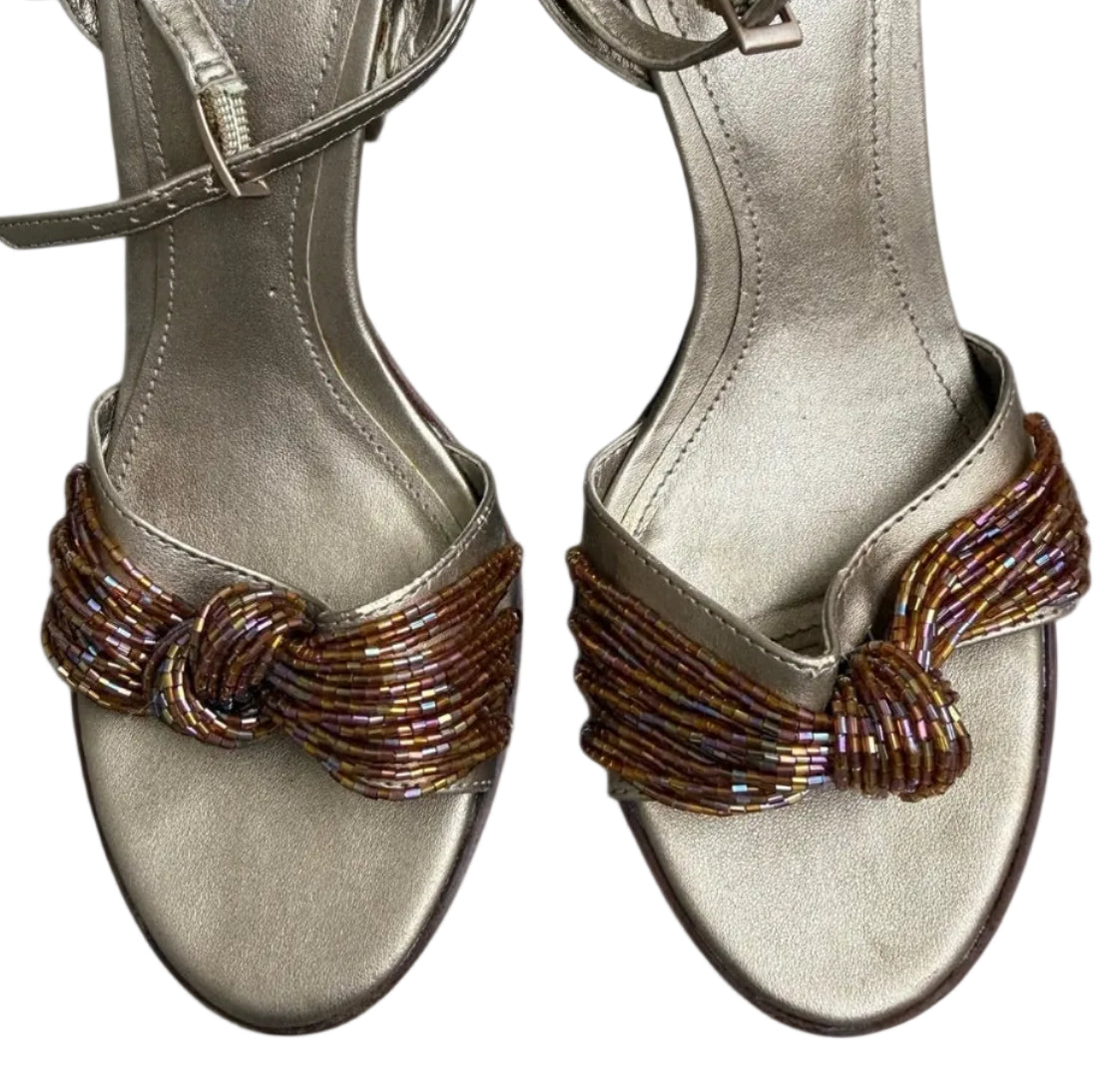 Amanda Smith Embellished Knot Heels (7.5)