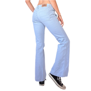 Y2K Baby Blue Low Rise Flares (XS/S)