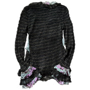 vintage Timing brand Y2K romantic goth knit top (S)