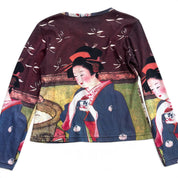 P&N AOP GEISHA LONGSLEEVE TOP (M)
