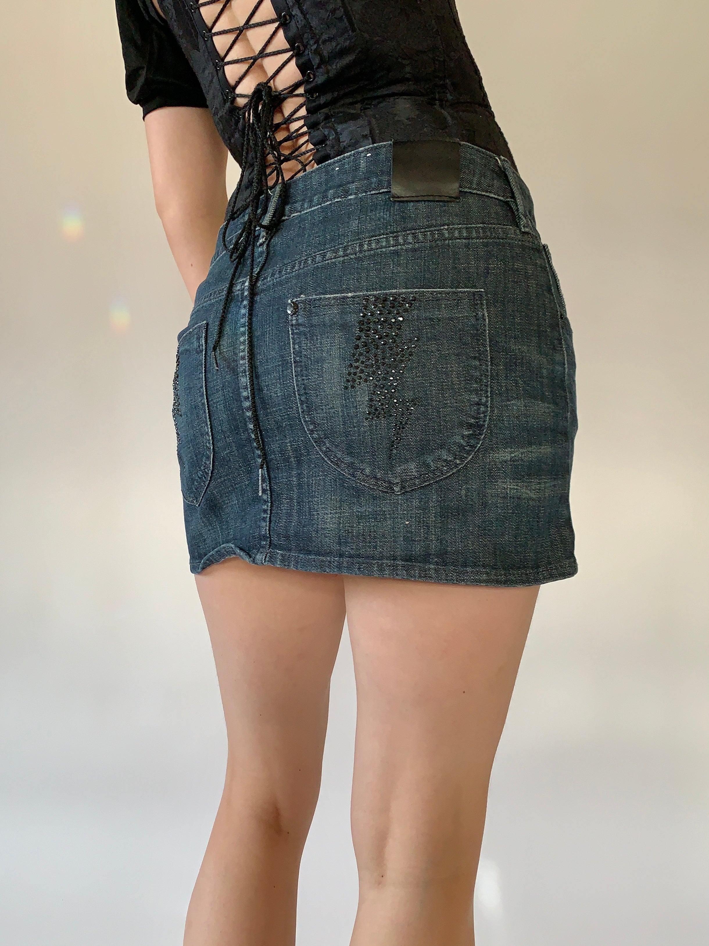 Dark Wash Denim Mini - Small