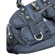 Vintage George Gina Lucy Navy Shoulder No No Bag