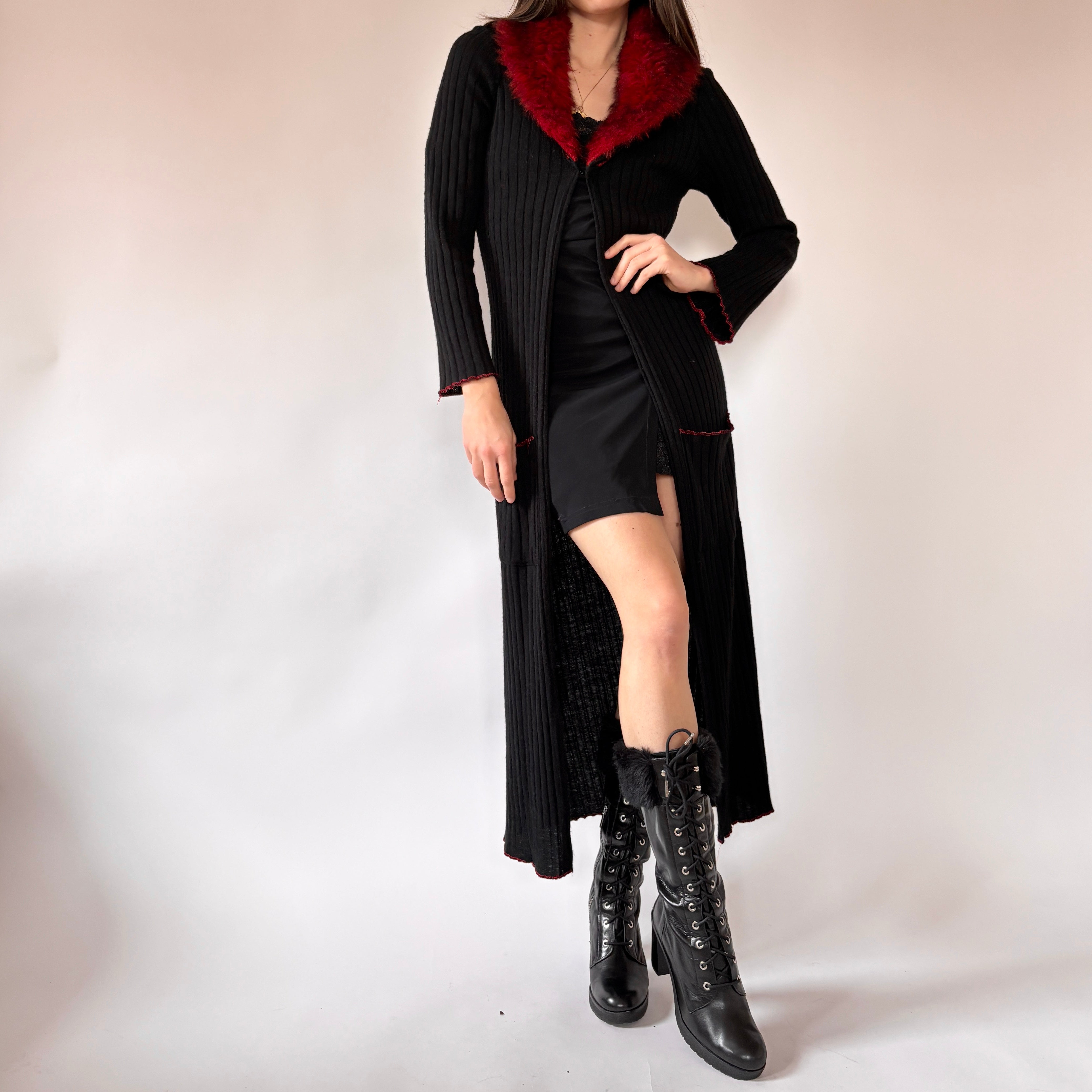 90s Vampy Duster Cardigan (S/M) – Holy Thrift