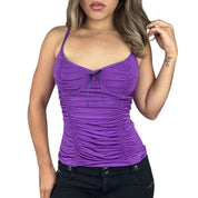 Y2K Victoria’s Secret Ruched Purple Bustier (L)