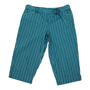 Teal Pinstripe Capris (1XL)