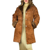 Vintage Furry Faux Sherpa Coat (L)