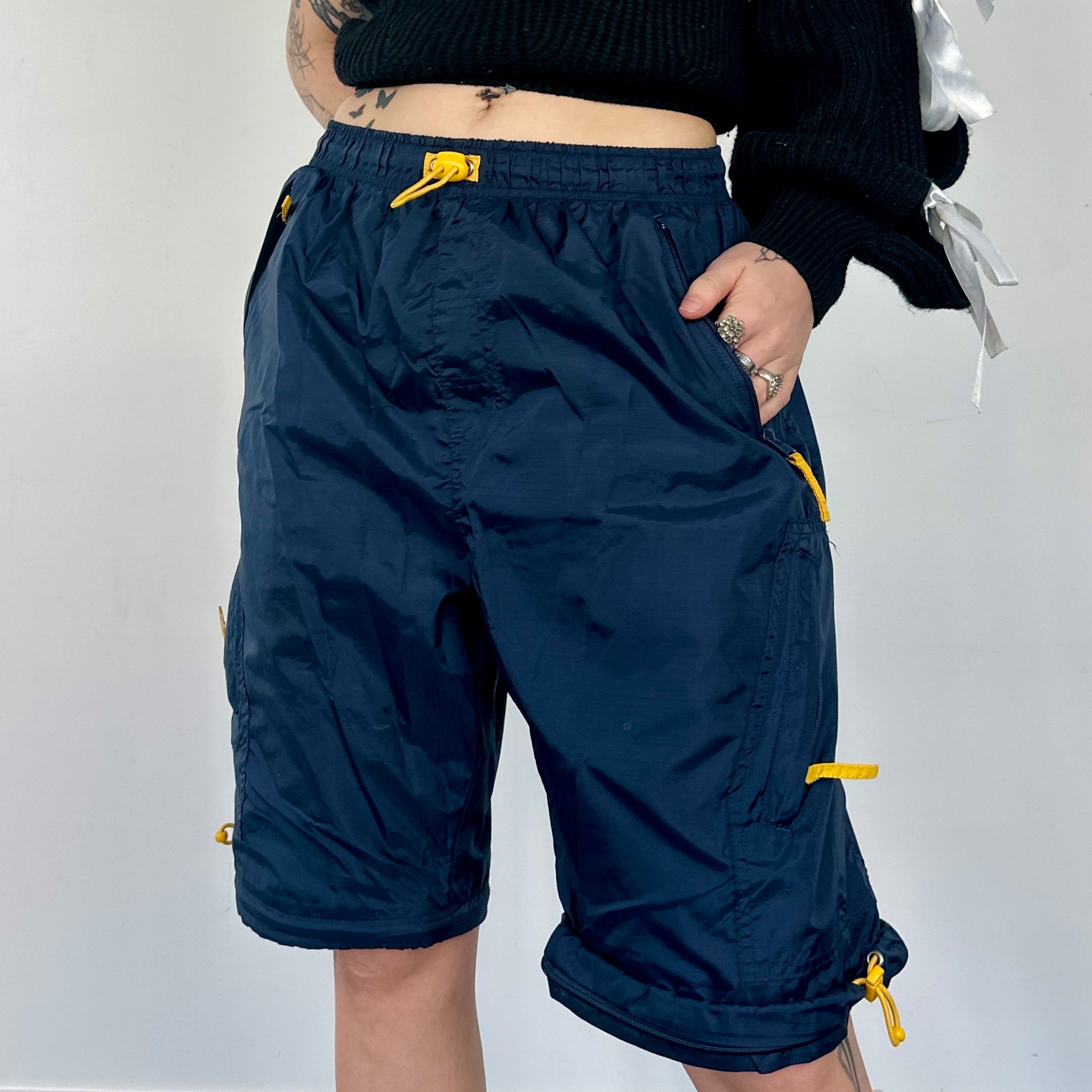 Navy Zip Off Cargos (S/M)