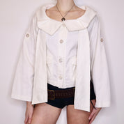 Y2K ESCADA White Collared Jacket (M)