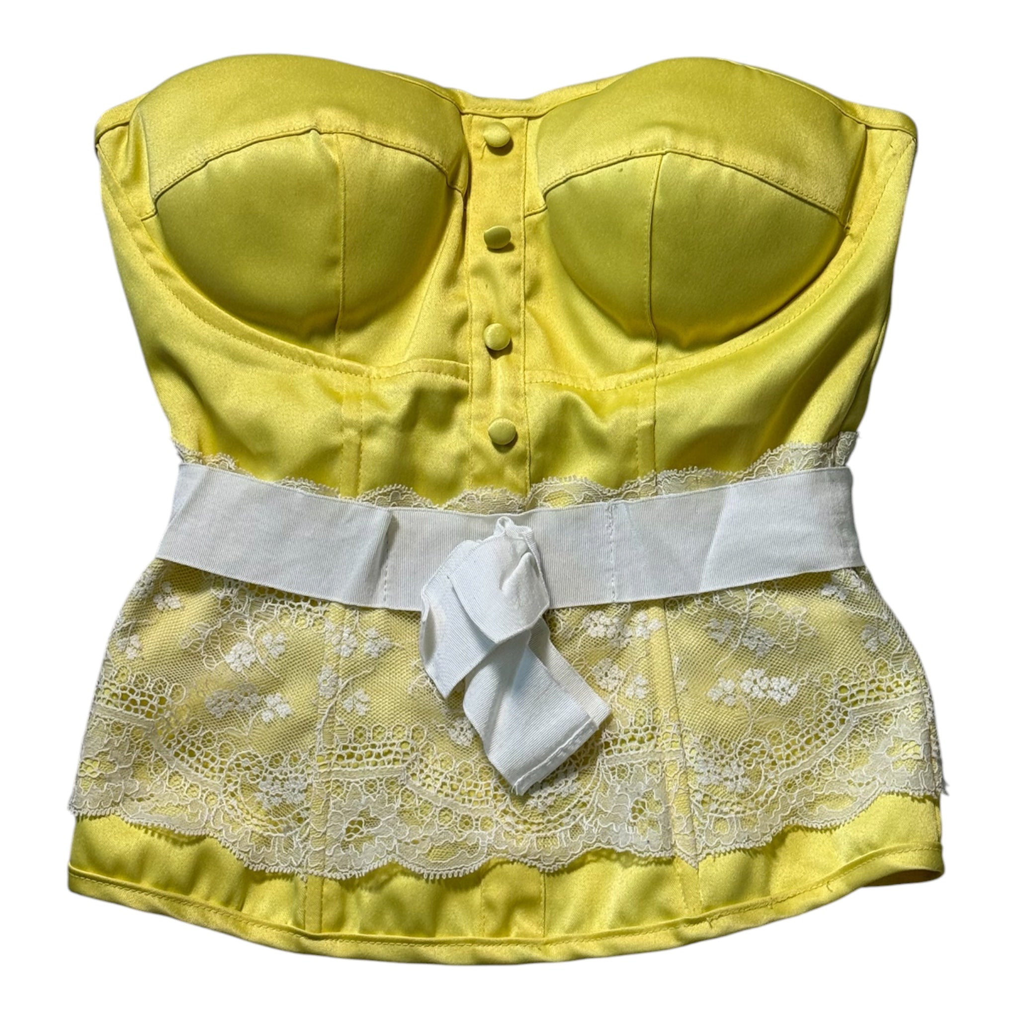 Rare Charlotte Russe satin bustier top (XS/S)