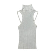 Express Open Back Sleeveless Turtleneck (S)