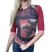 Vintage Cop Copine Graphic Print Longsleeve Top (S)
