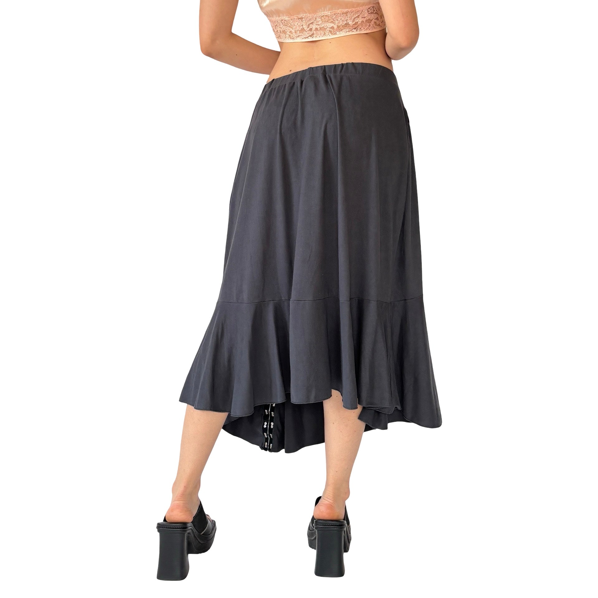 90s Hook & Eye Midi Skirt (M/L)