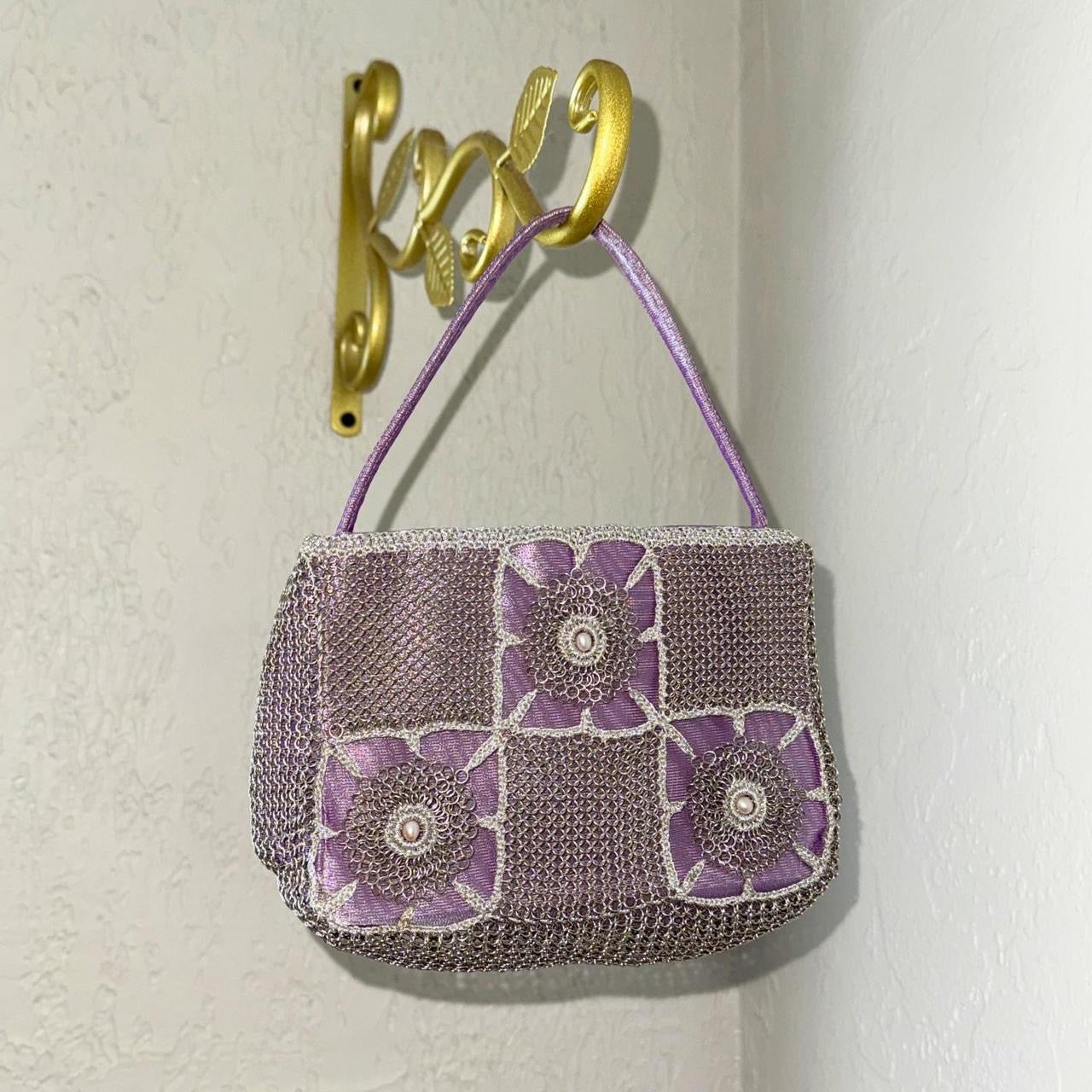 Vintage Lilac Chainmail Mini Bag