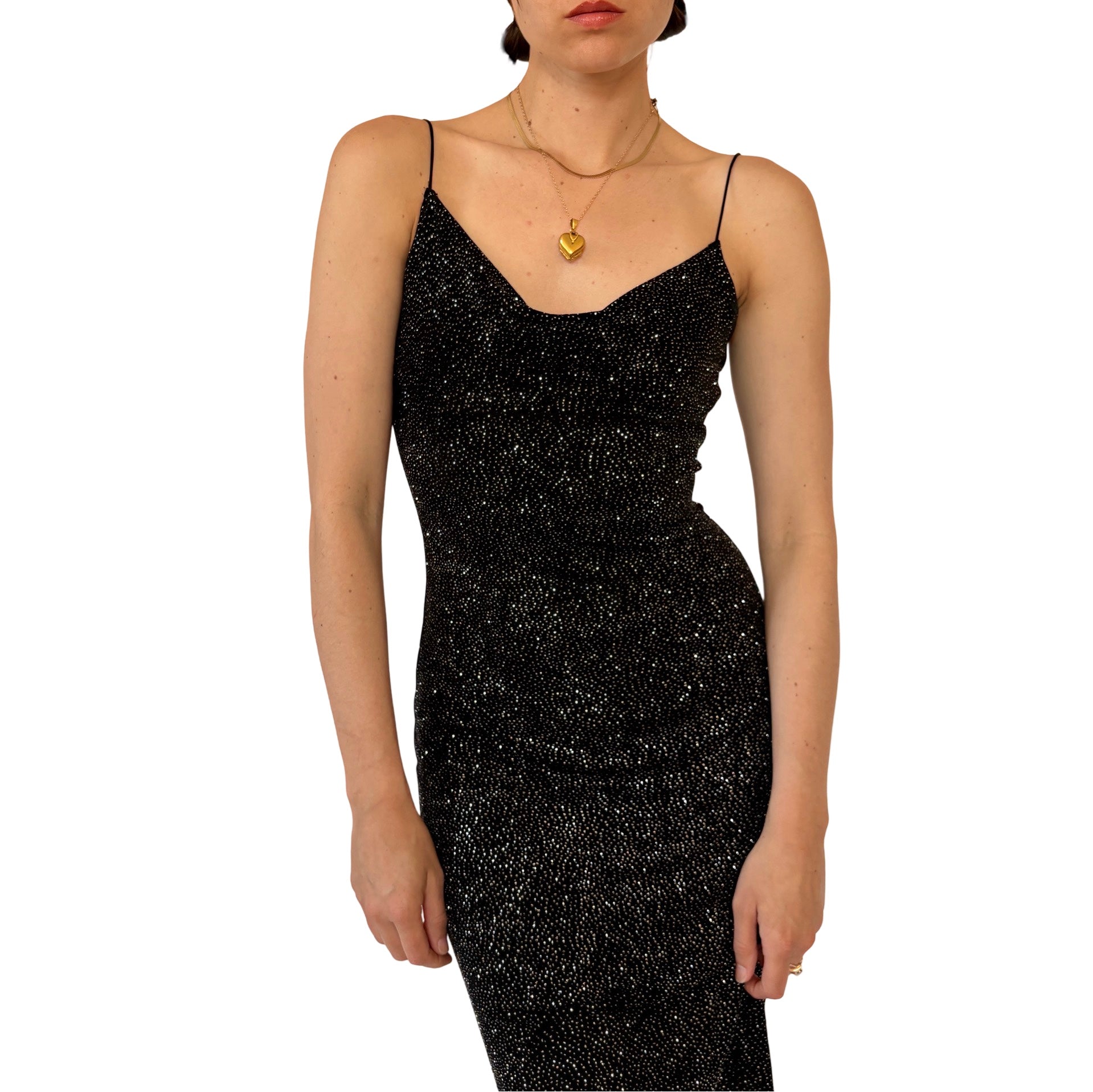 Y2K Glitter Midi Dress (XS/S)