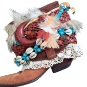 1 of 1 custom GUESS Marciano leather boho ankle boots (6/7)