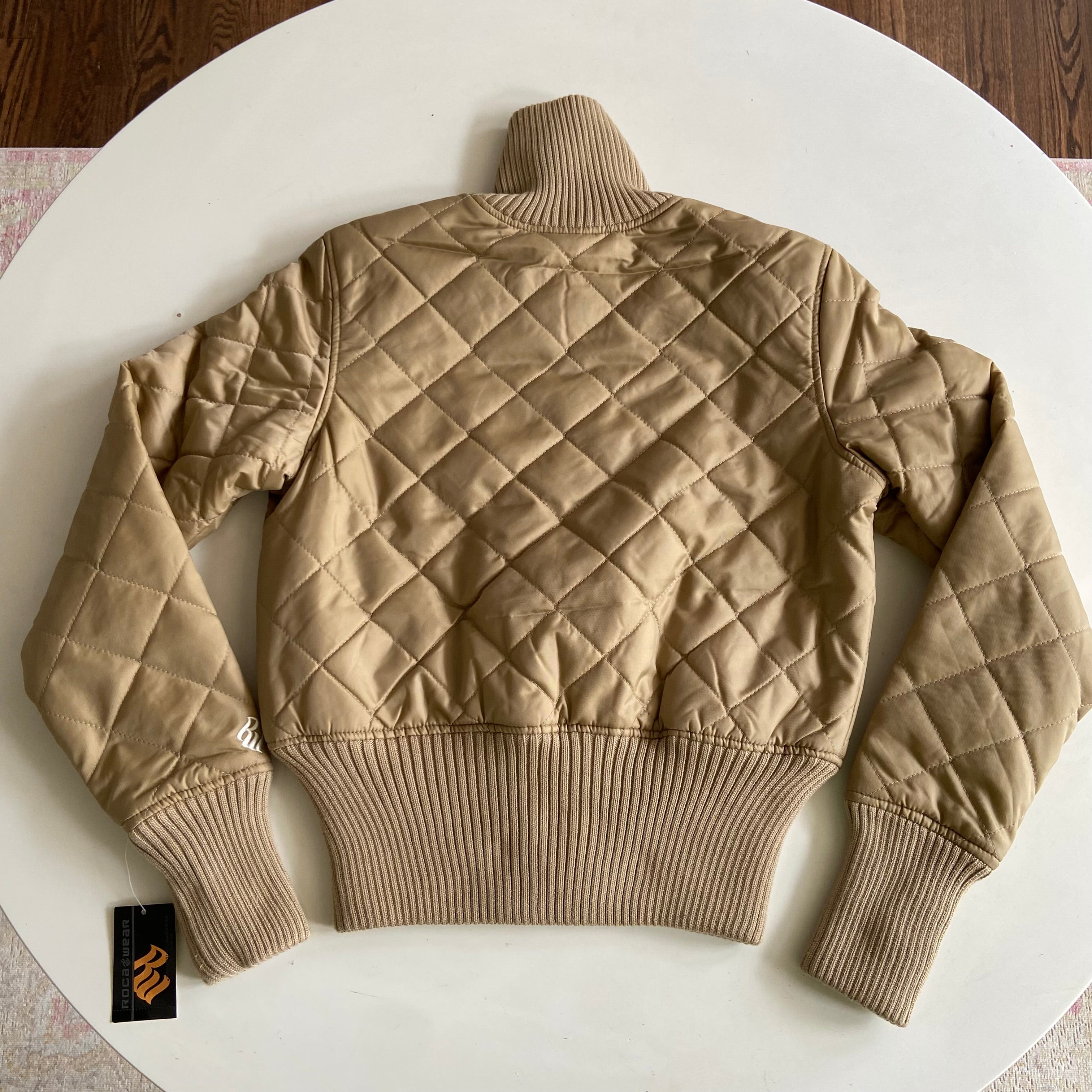 Y2k Rocawear Beige Puffer Jacket (S)