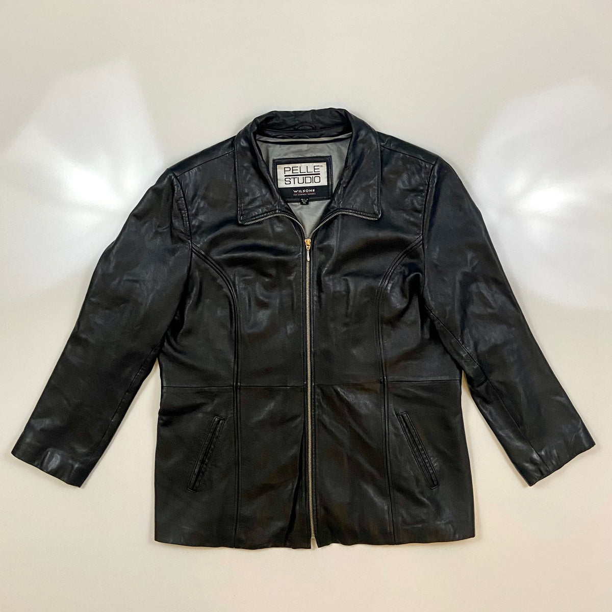Pelle studio Wilsons black leather jacket Holy Thrift