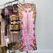 Satin Jacquard Printed Flares (XS)