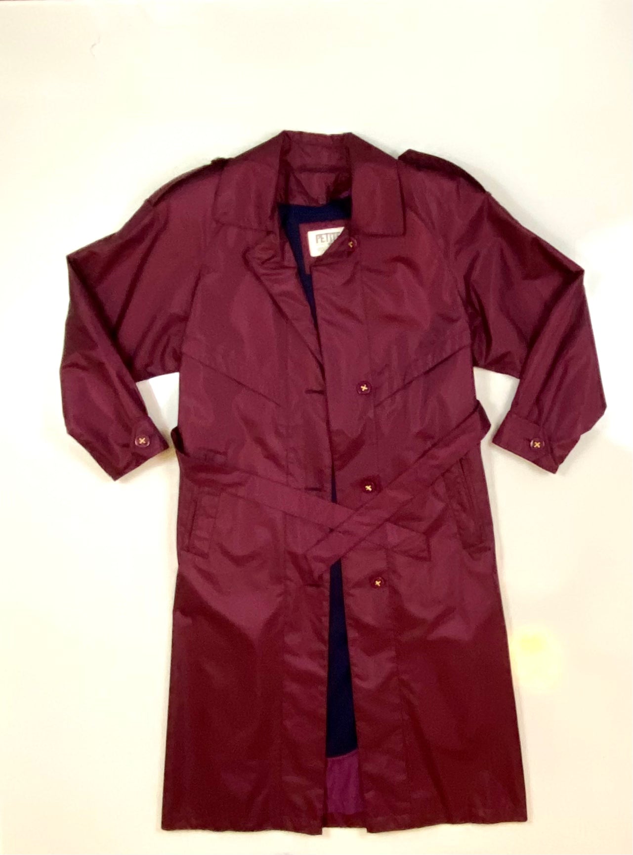 Vintage Petite Sophisticate
Raincoat Trench Jacket Women 90's