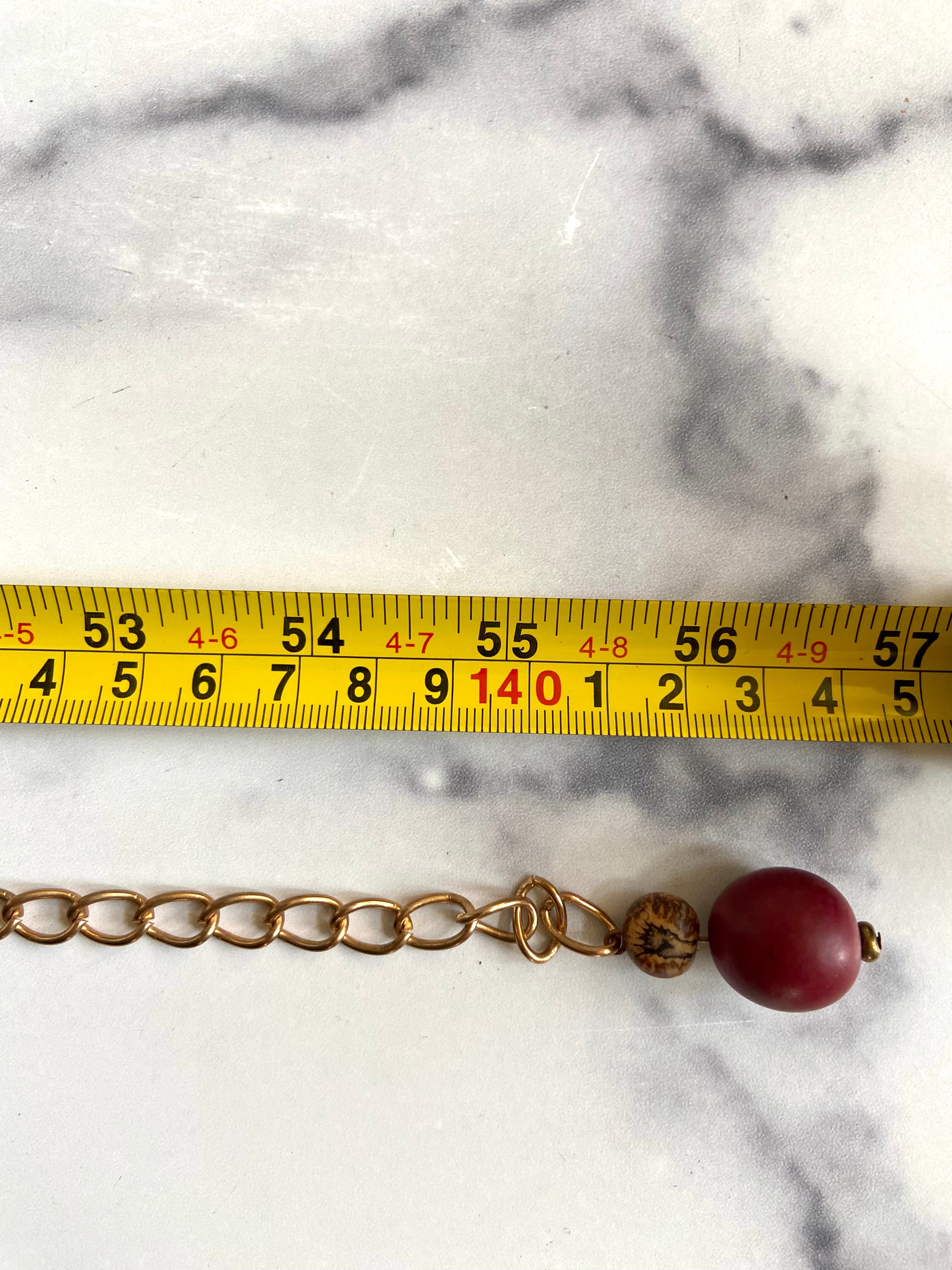 Layers of beads belt