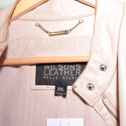 Y2K Pink Leather Wilson’s Pelle Studio Jacket (XXL)