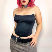 90s Noir Bustier (Large)