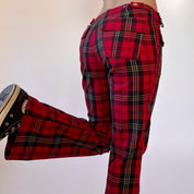 2000s Plaid Tommy Jeans Flares (S)