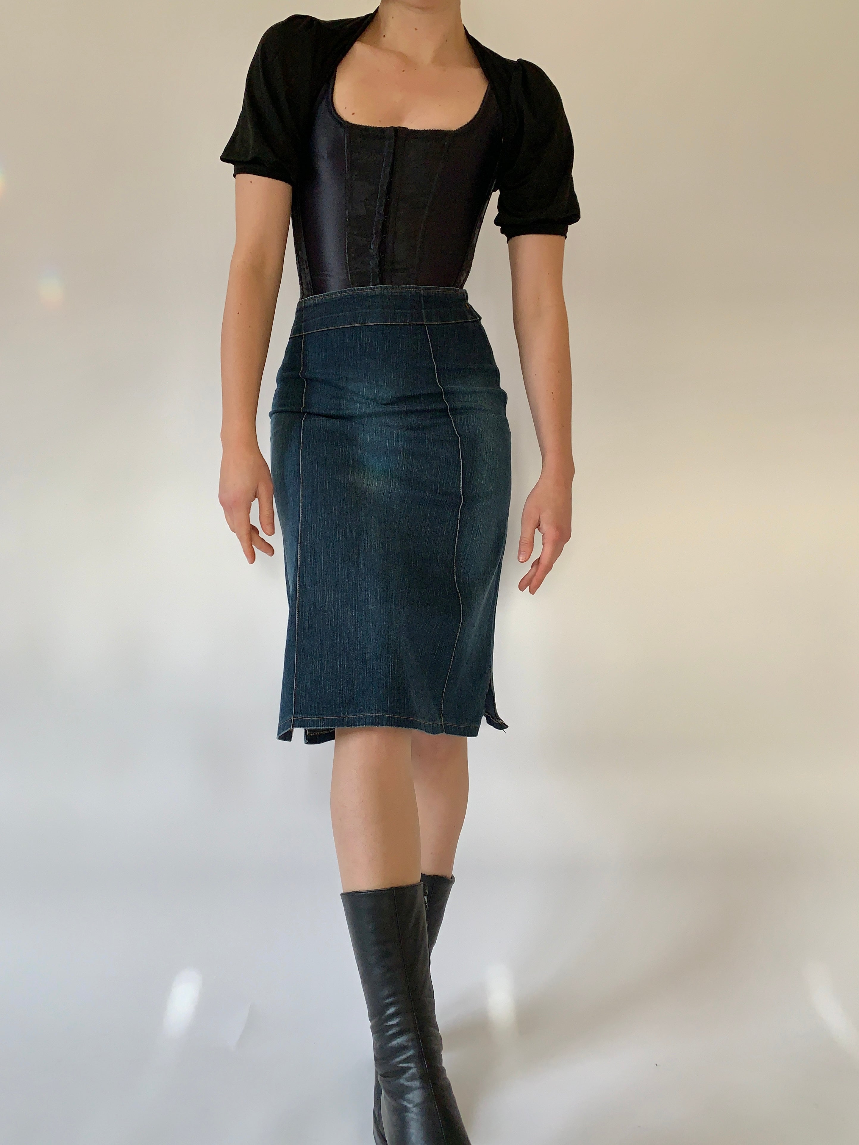 Y2K Denim Midi (S)