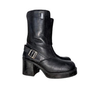 90s Leather Chunky Platform Boots (7.5)