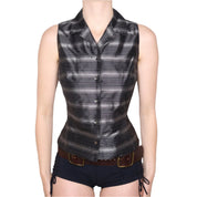 90s Silk Striped Vest (S)