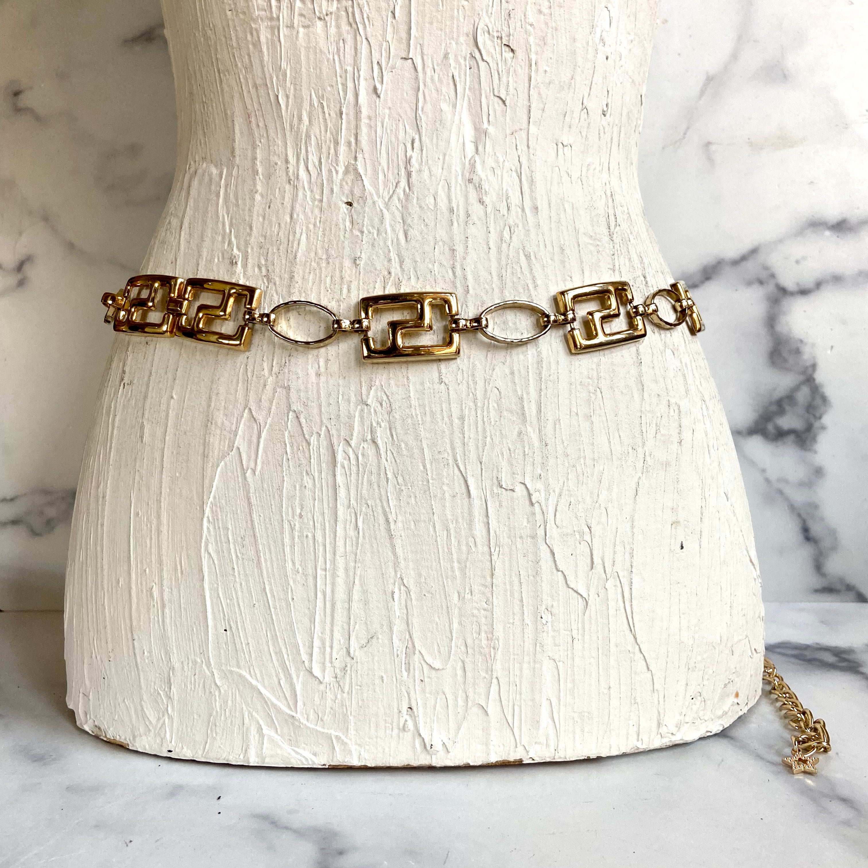 Gold waist chain belt