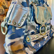 Kathy Van Zeeland army print shoulder bag