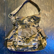 Kathy Van Zeeland army print shoulder bag