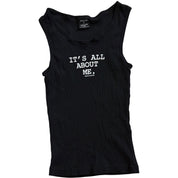 David and Goliath slogan ribbed tank (S/M)