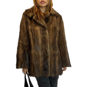 True Vintage Brown Fur Coat (S/M)