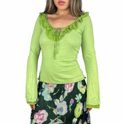 Early 2000s Bell Sleeve Blouse (XS)