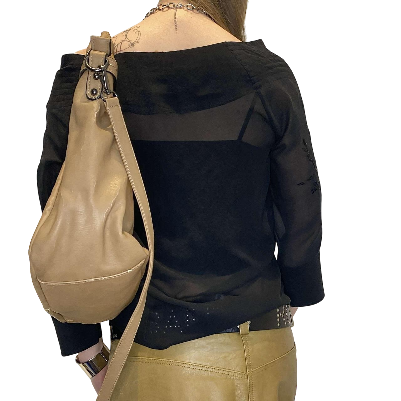 Vintage Diesel Sheer Silk Drape Top (M)