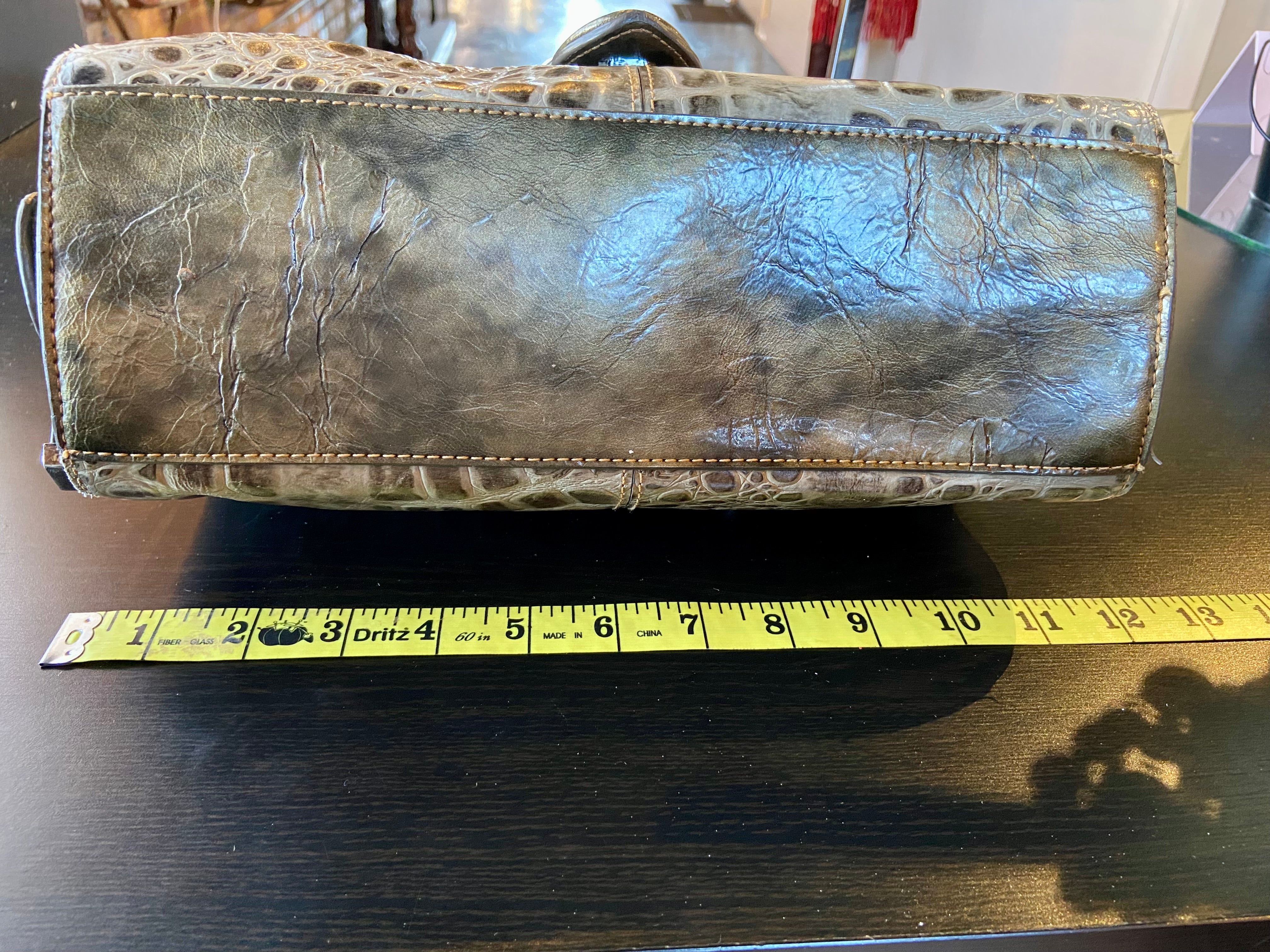 MC leather shoulder bag