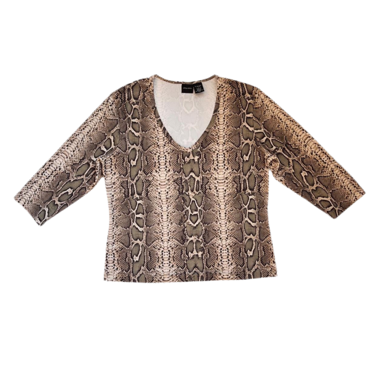 Y2K Snakeskin Printed Top (L/XL)