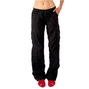 Y2K Black Cargo Pants (M)