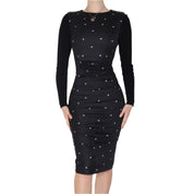 Y2K SPORTMAX Polka Dot Midi Dress (S)