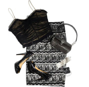 Nine West Ruffled Tulle Camisole With Rosette (M)